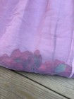 Storybook Girls Size 14 Burgundy Velvet Pink Organza Rose Petal Formal Dress