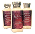 Twilight Woods Daily Nourishing Body Lotion 8 Oz X 3 Coconut Oil Bath Body Works