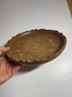 Vintage Hand Turned And Carved Wood Bowl 9 5 Inch Made In Yugoslavia Mcm 