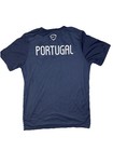 Portugal National Team Shirt Mens Large Blue Green Soccer Nike Dri Fit Training