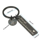 Drive Safe Keychain  1 Set Letter R Keychain I Need You Here With Me  Black