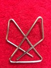 Ultra Hitech ideal Butterfly Paper Clamps  Steel Wire no 2 1box 50 Pcs  Vintage