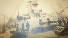 Militaria Battleship Spanish-amer War 1898 Cabinet Card Photo Velox Chemical Co
