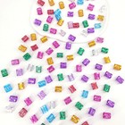 100pcs Multicolour Hair Jewelry For Braids Dreadlocks Beads Hair Rings Hair