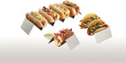 Tsh1 Taco Holders  Silver  4-inches Wide