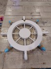 Nautical Ship Wheel Wall Decor With Anchor  Fish  Starfish  Wood  Rope  Teal 10 