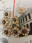 Lot Of 10  22mm Designer Button Chanel Button Replacement Gold Tone 