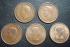 5 X - Uk  - Farthings - Different Dates -