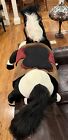 Large Horse Plush 45    Sit On Black  Pony Saddle   Bridle Reins Hugfun Jumbo Big
