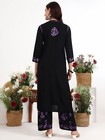 Purple Rayon Chikankari Kurta Set Lucknow Chikankari Kurti Palazzo Salwar Kameez