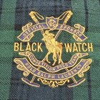 Vtg Polo Ralph Lauren Blackwatch Tartan Shirt Xl Crest Dark Academia Ivy League