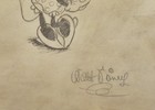 Mickey Mouse Walt Disney Early 30 s Production Drawing Rare Hand Signed