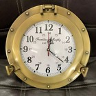 Antique Marine Brass Ship Porthole Clock 12  Nautical Wall Clock Home Decor