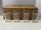 New Old Stock Set Of 8 Libbey 1974 Coca Cola Bell Glasses Clear W original Box