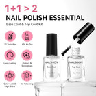 Base Coat And Top Coat Clear Regular Nail Polish Rich In Ve Calcium Quick Air Dr