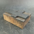 Number 4 Four Vtg Wood   Metal Letterpress Print Type Printers Block Cut 2 5 