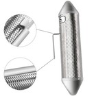 Stainless Steel Guiro Instrument Latin Percussion Instrument Shaker Metal Gui   