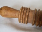Vintage Or Antique Wooden Ribbed Oatmeal Oat Crusher Roller Pin 11 5 