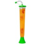 54 Or 108 Cups  Yard Cups With Lime Lids And Straws - 14oz - For Margaritas And
