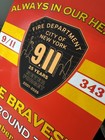 Fdny  25th Anniversary Of 9 11 343 Reflective Vinyl Sign 9 11 Memorial