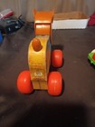 1960 s Vintage Fisher Price Toy Cry Baby Bear Pull Toy No String