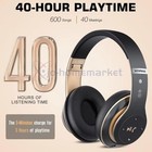 Bluetooth Headphones Wireless Noise Cancelling Stereo Earphones Over Ear Headset