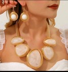 Vintage Elegant Women s 3pcs Jewelry Set With Irregular Geometric Resin 
