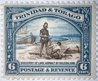 Travelstamps  1935 Trinidad   Tobago  Stamp Scott  37 Discovery Of Lake Asphalt