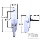 Andersen Thumb Latch Sliding Doors New Style Tribeca Interior Thumb Latch White