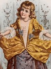 1891 A Little Lady Original Antique Art Print Lithograph Engraving