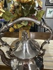 Britannia Sheridan Silver On Copper  Tipping Teapot Tea Kettle Tilting Stand