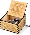 To My Mom Wooden Music Box     I Love You Birthday Mothers Day Gift