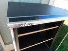 Vintage 1980s Rolling Technics Stereo Component Media Cabinet Records Ships Fast
