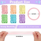 180 Pcs 10 Inch Pro Size Potholder Loom Loops Weaving Loom Refill Loops Color   