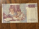 Italy 1000 Lire Paper Bank Note  1990  Teacher Maria Montessori Commemorative