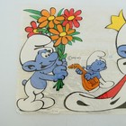 Smurf West German Embossed Vintage Style Scrap Die Cut True Vintage