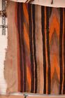 Antique Navajo Large Stripped Rug Native American Blanket Textile 76x48 Weaving