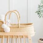 Plum sparrow Modern Rocking Moses Bassinet Stand With Brake Natural