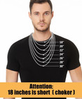 Cross Necklace For Men And Women  14k Gold Plated Mens Cross Necklaces With 3 5m