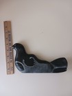 Vintage Early Label Canada Eskimo Art Inuit Large Carved Soapstone Carving Seal