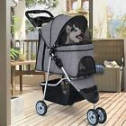 3 Wheels Pet Stroller Dog Cat Lightweight Jogger Travel Stroller With Cup Holder