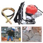 Backpack Gas Powered Concrete Vibrator With 8ft Shaft Rod For Concrete Pouring