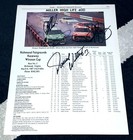 4 Diff Signed 1988 Press Guide Pages-dale Earnhardt Sr-kulwicki-bonnett-waltrip