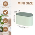 Mini Trash Cans  0 8 Gallon Press Type Small Desktop Trash Can  Green