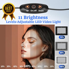 2 Pack Led Video Photography Light Kit 54  Tripod 5600k Dimmable Studio Barndoor