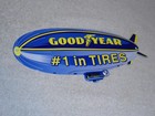 Vintage Goodyear Tires Diecut Blimp Zeppelin 12  Metal Tire  Gasoline   Oil Sign