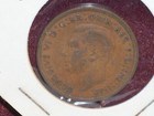 1940 Great Britain 1 Penny Bronze Coin    A Nice  Circulated Collectible   C