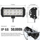 2x 7inch 800w Led Work Light Bar Flood Spot Combo Fog Lamp Offroad Driving Truck