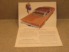 Vintage Original 1960 Oldsmobile Fold Out  Sales  Brochure