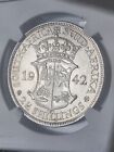 1942 South Africa  2 1 2 Shillings Half Crown    Ngc   Ms 62  Very Rare